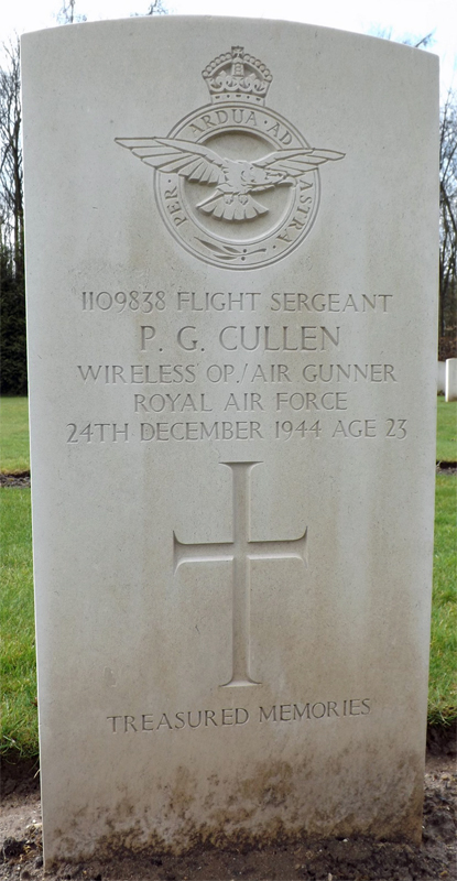 F/Sgt Peter Guthrie Cullen<br/><br /><br />died December 24th, 1944